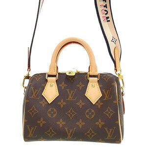 Louis Vuitton 2way Speedy Bandouliere Monogram Leather canvas Brown